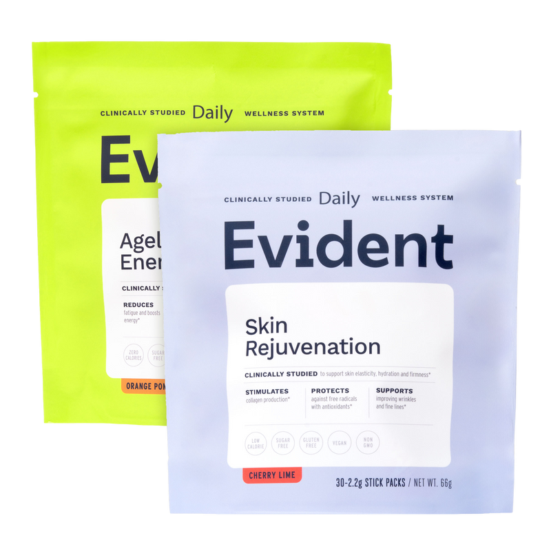 Evident Glow & Go Bundle Pack - Ageless Energy and Skin Rejuvenation
