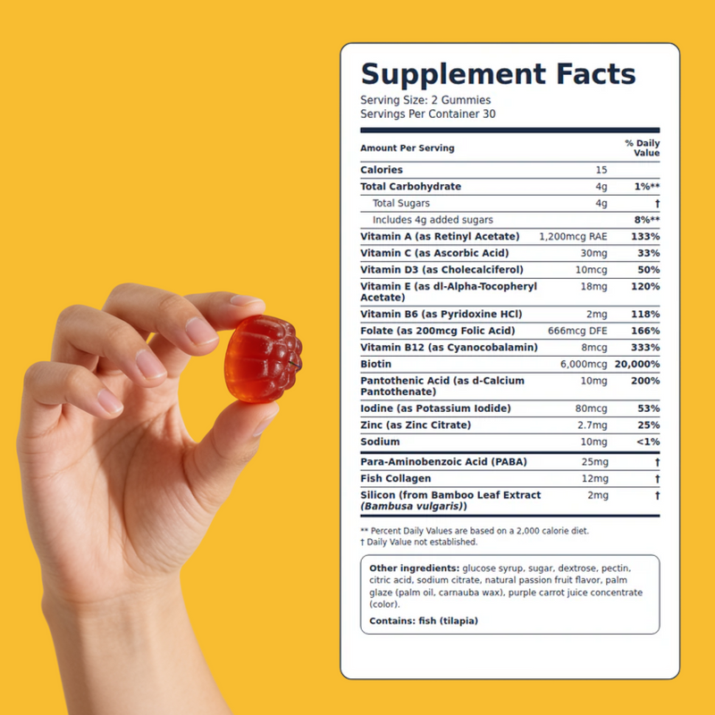 Hair, Skin & Nail Gummies